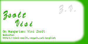 zsolt visi business card